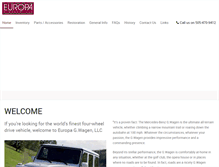 Tablet Screenshot of gwagen.com